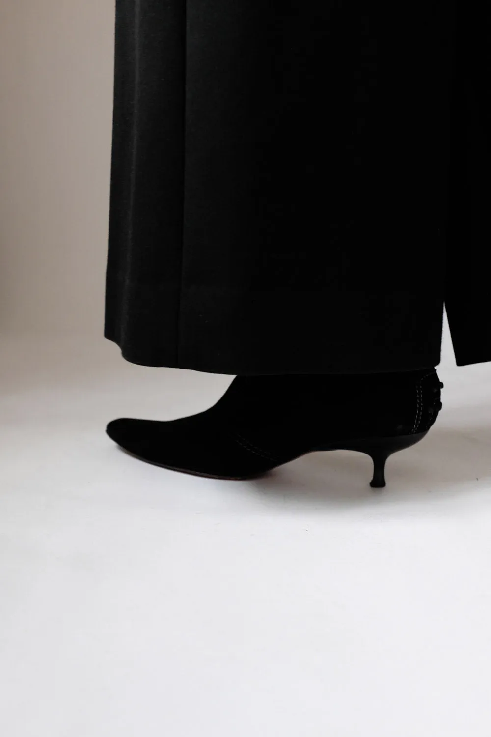 0065_TODS 39 BLACK SUEDE STILETTO BOOTS