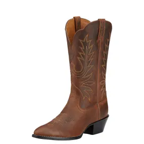 10001021 Heritage R Toe Western Boots