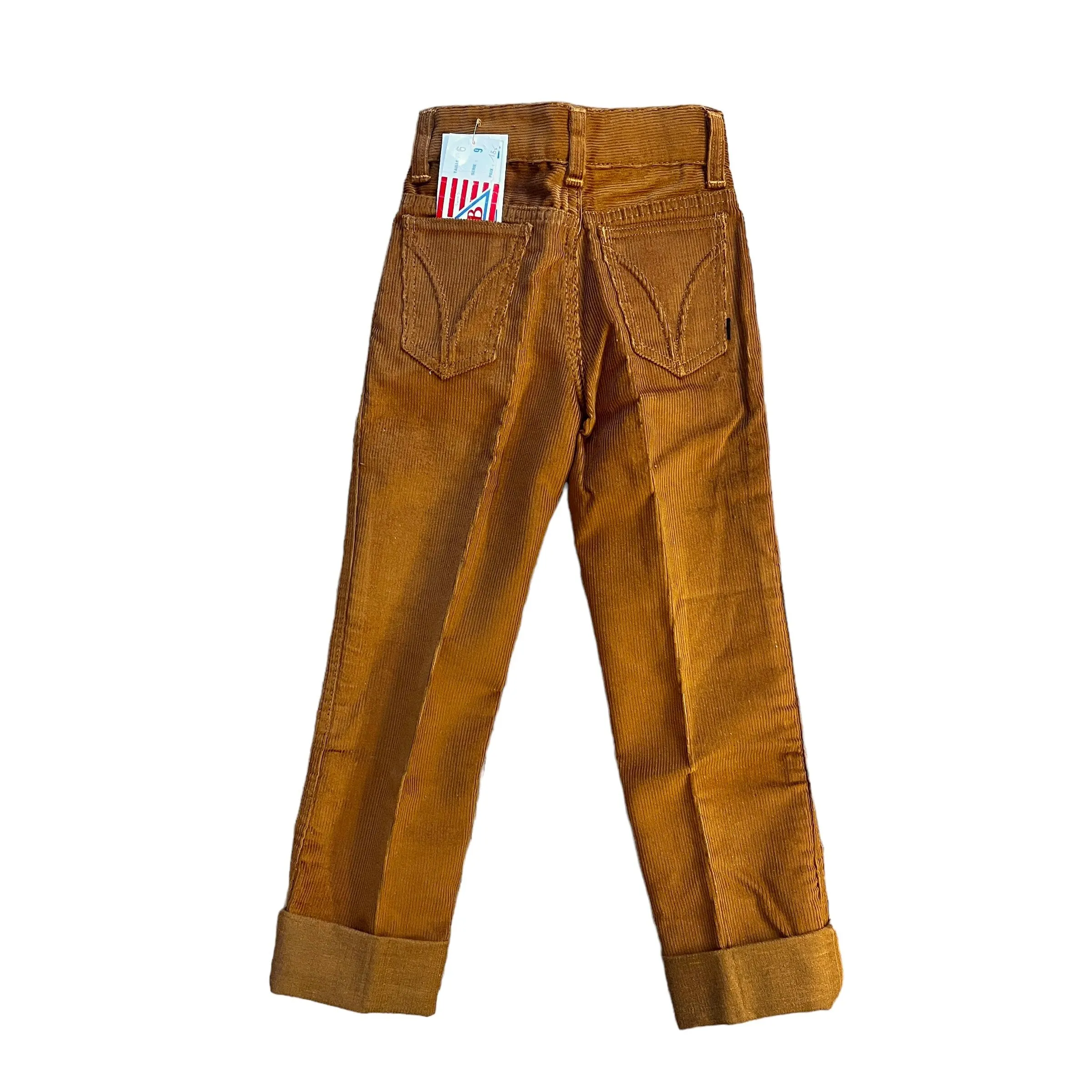 1970s Golden Brown Cord Trousers /  4-5Y