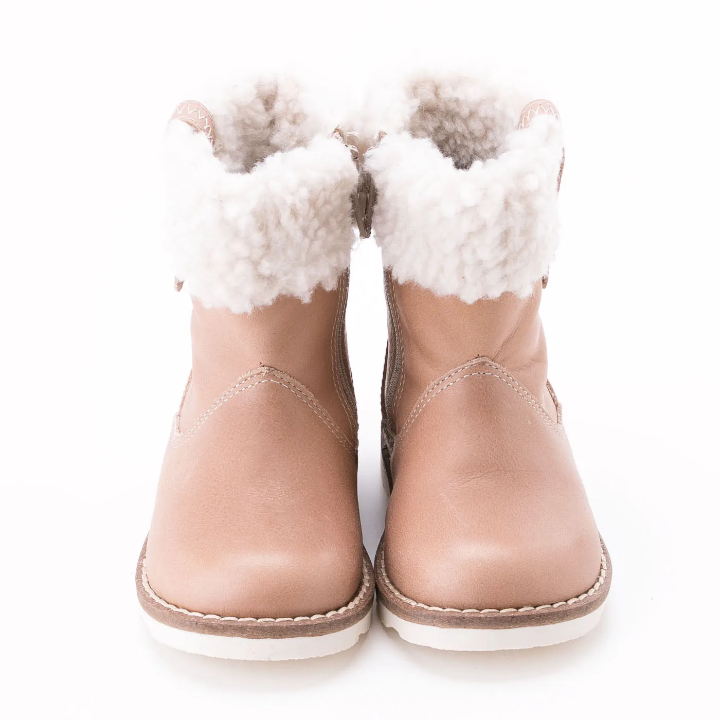 (2650-3) Emel beige winter boots