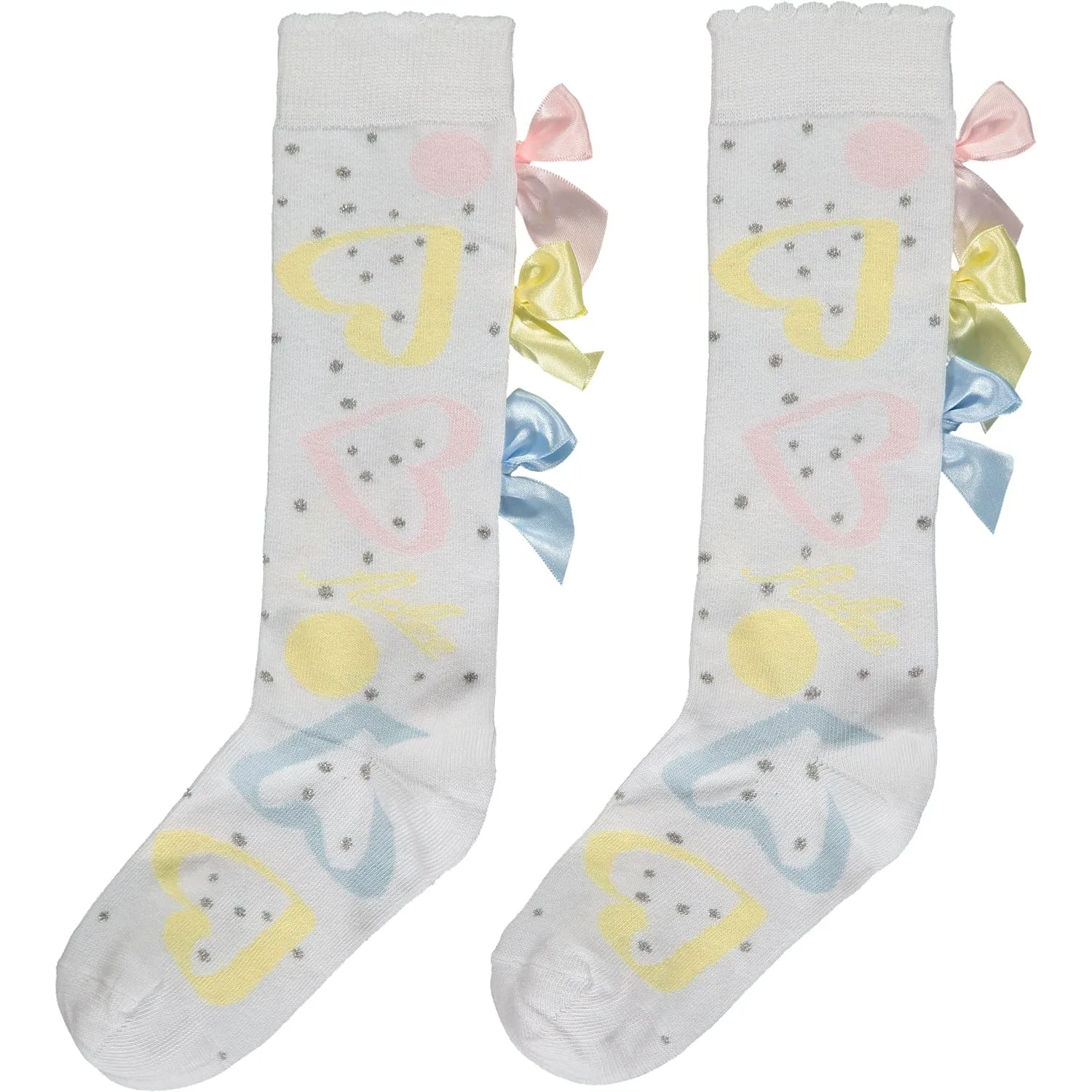 A DEE - Virginia Tennis Club Knee High Socks - White