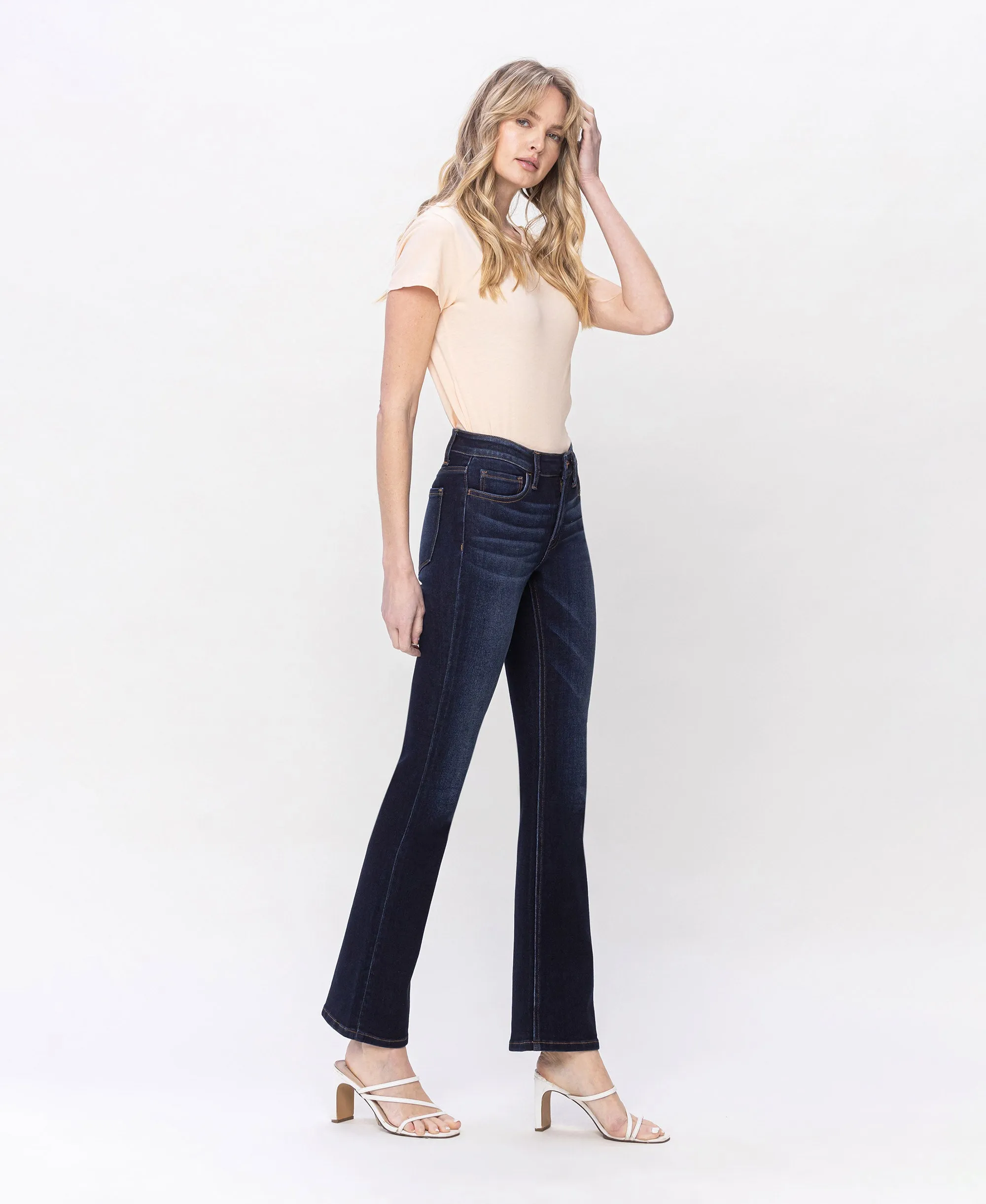 Amicability - Mid Rise Bootcut Jeans