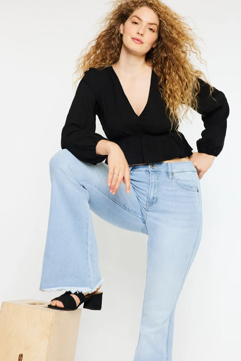 Annika High Rise Flare Jeans - Curvy