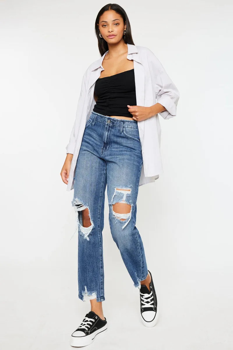 Ariela High Rise Straight Leg Jeans