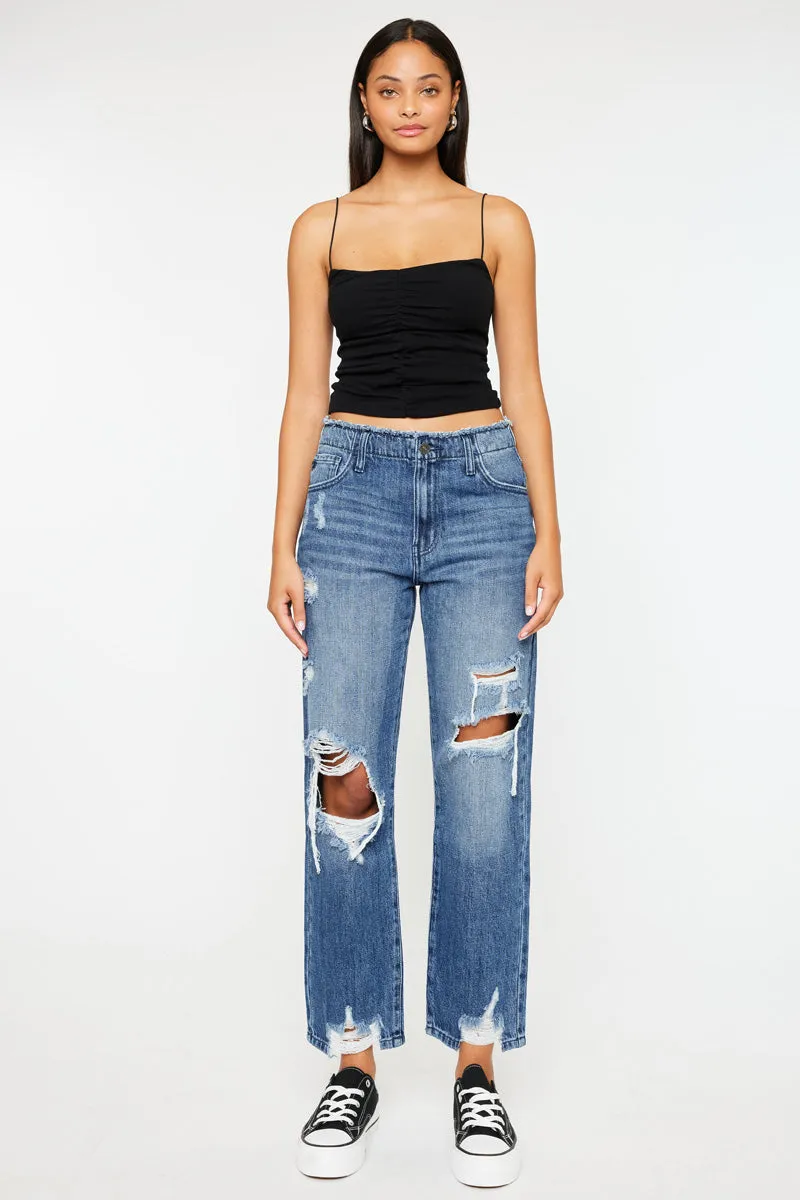 Ariela High Rise Straight Leg Jeans