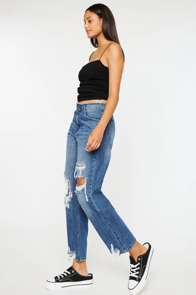 Ariela High Rise Straight Leg Jeans