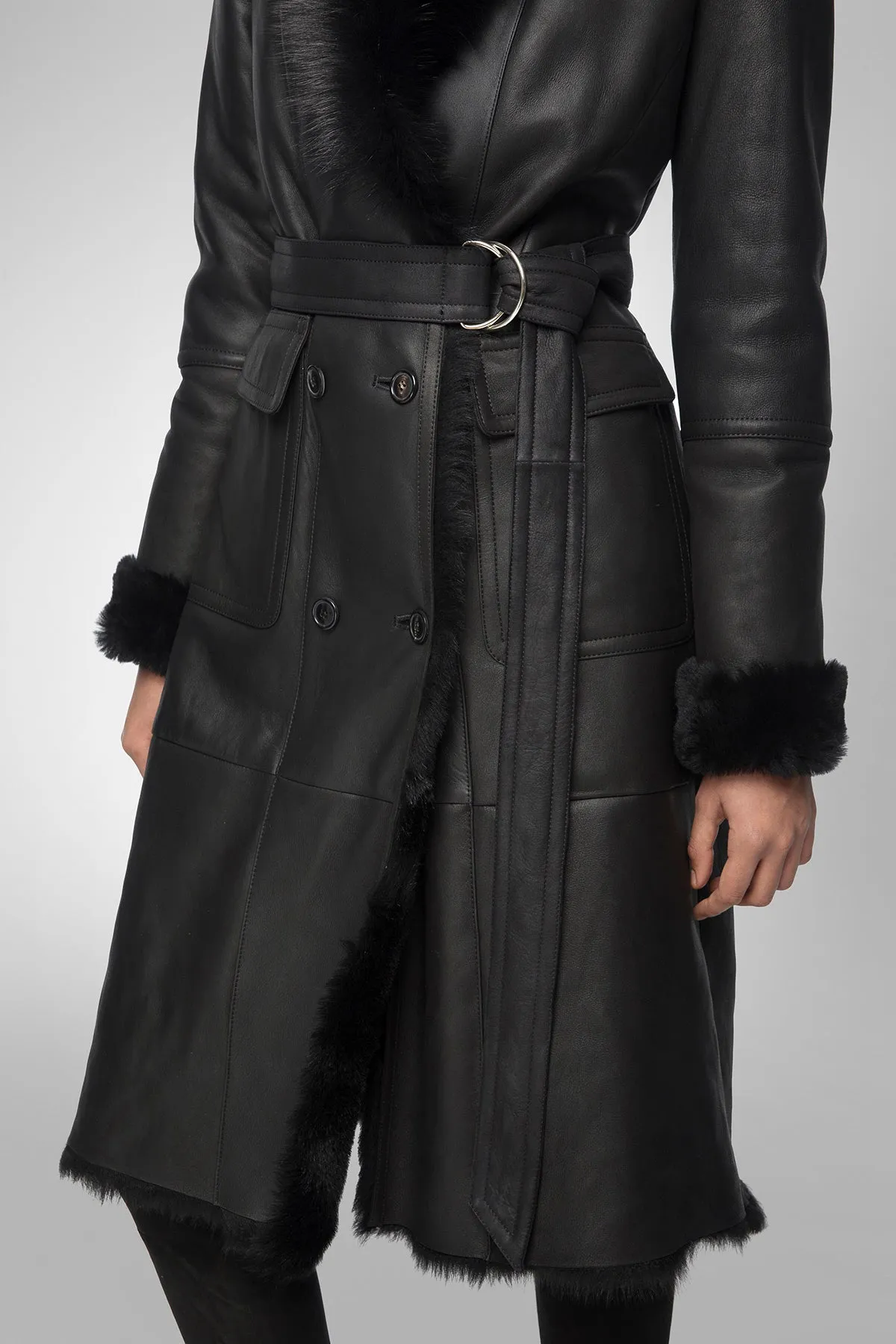 Arthemisia - Black Shearling Coat