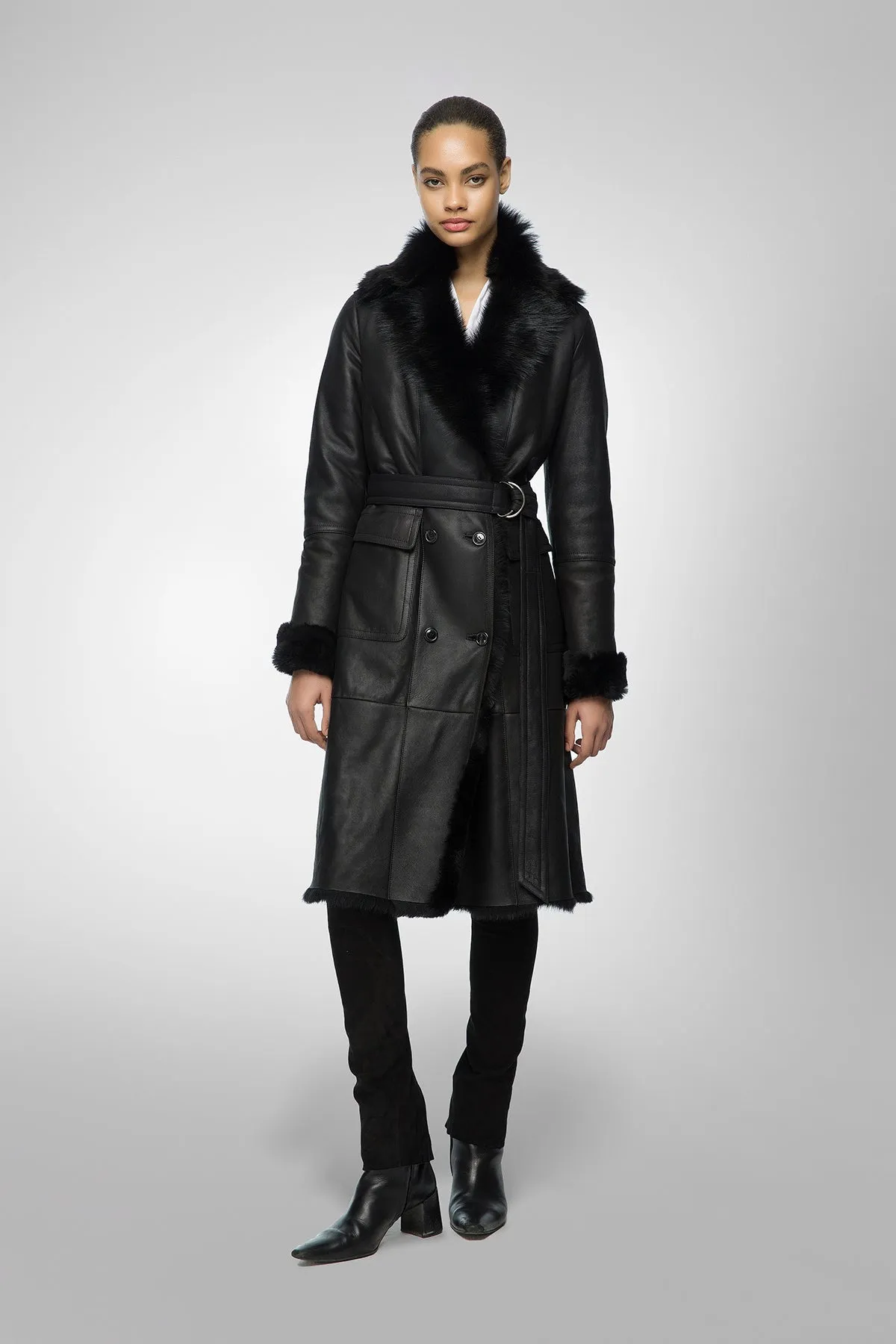 Arthemisia - Black Shearling Coat