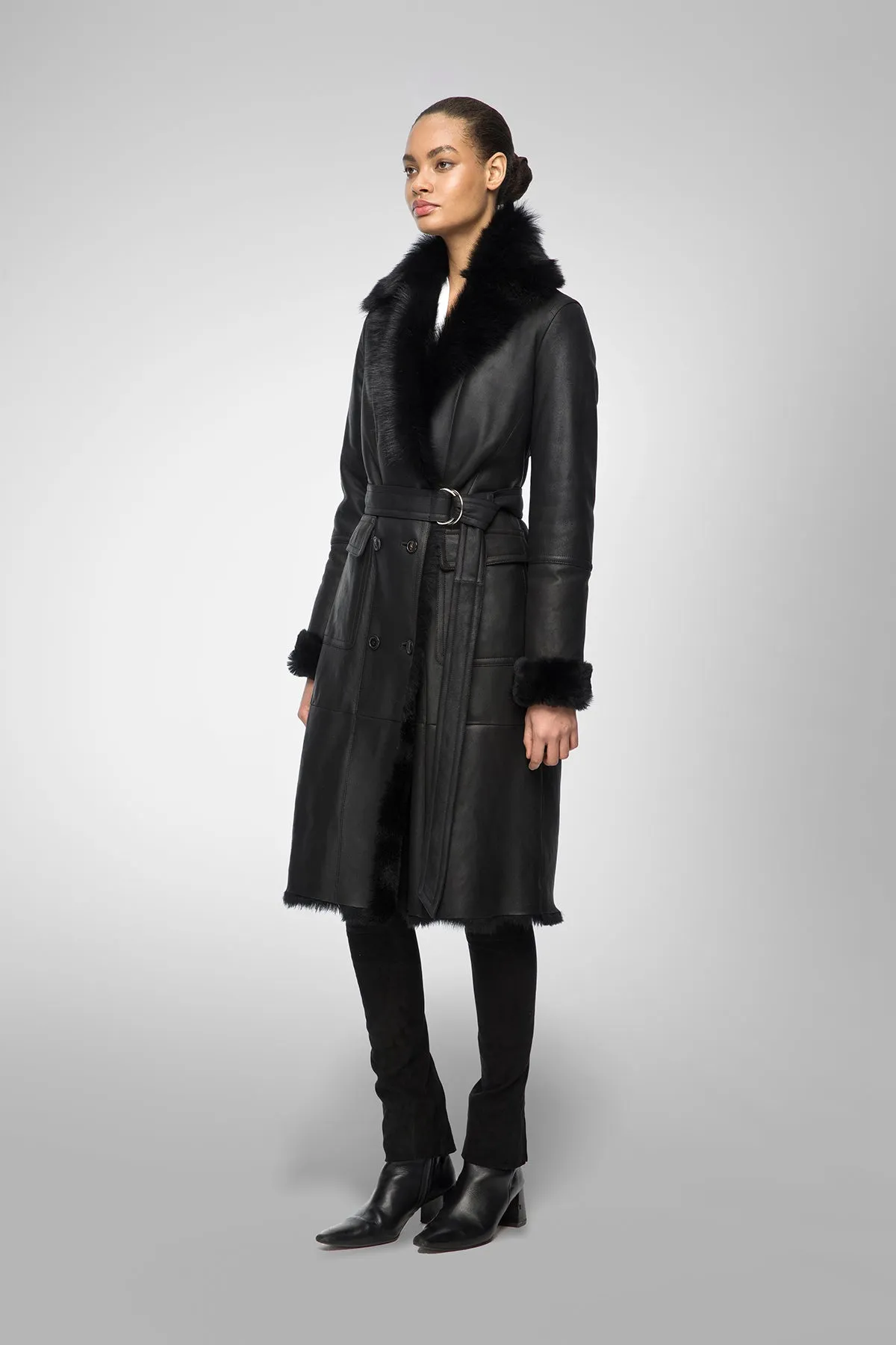 Arthemisia - Black Shearling Coat