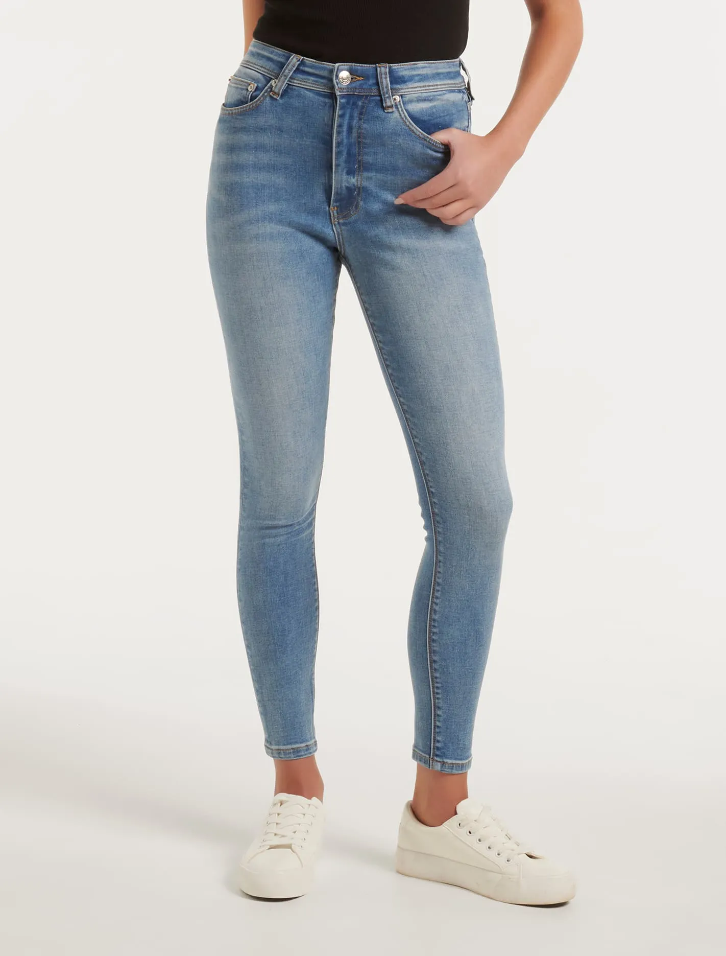 Ashley Mid-Rise Ankle Skinny Jeans