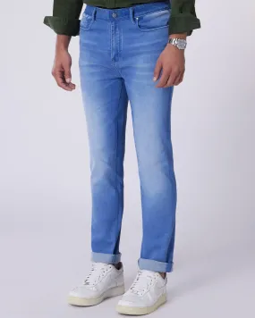 Azure Cloud Wash Stretch Jeans