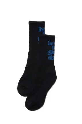 BACK LOGO SOCKS BLACK