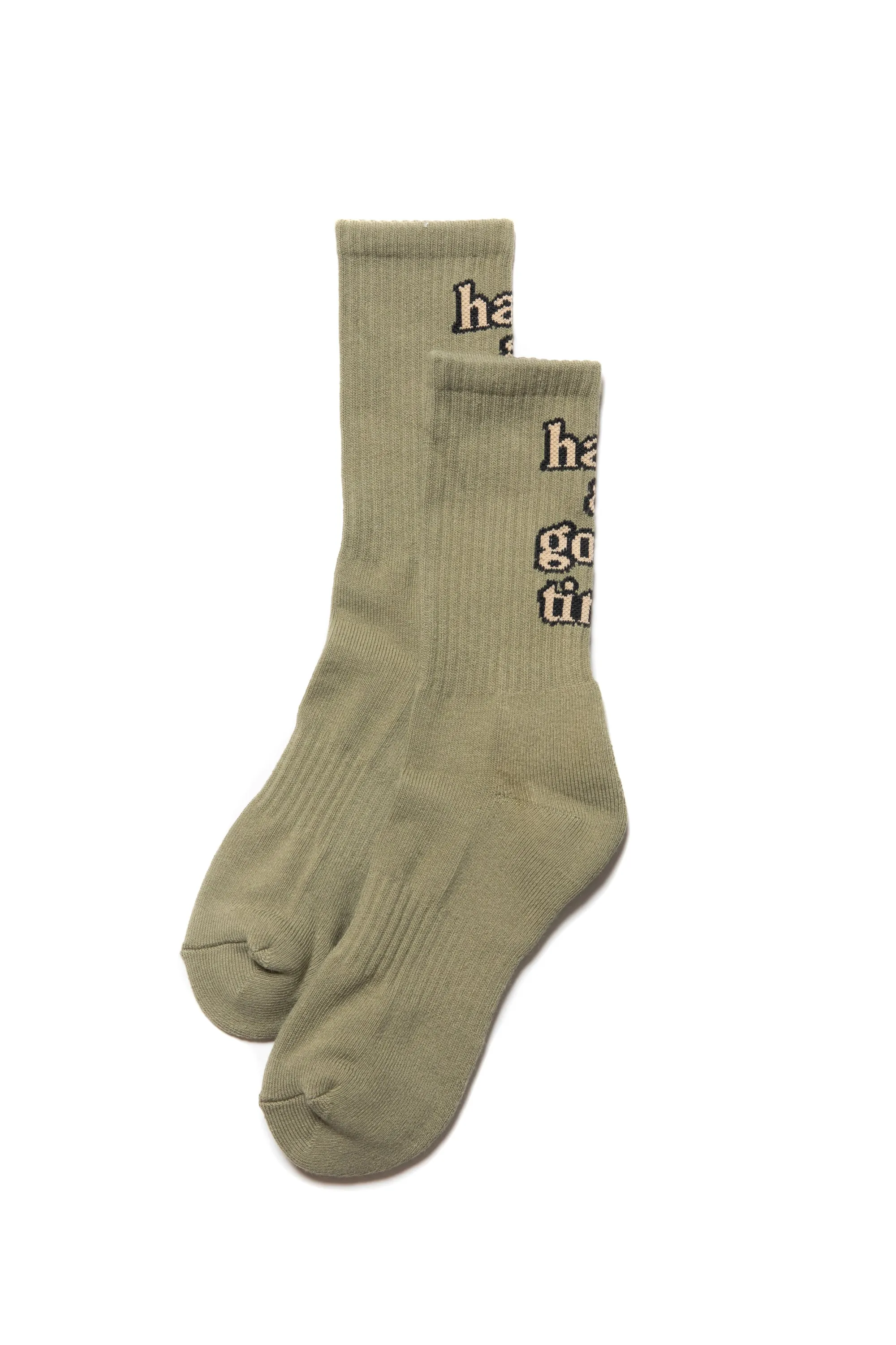 BACK LOGO SOCKS GREEN