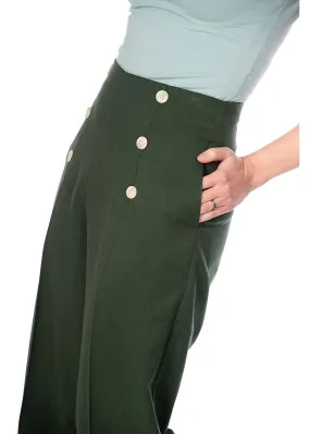 Banned Adventures Ahead 40's Trousers Dark Green