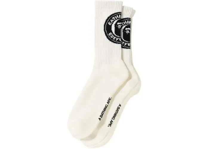 BAPE BWS SOCKS WHITE