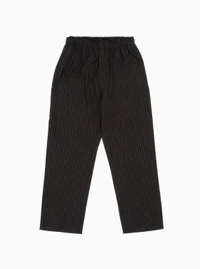 Beach Wool Trousers Black Stripe