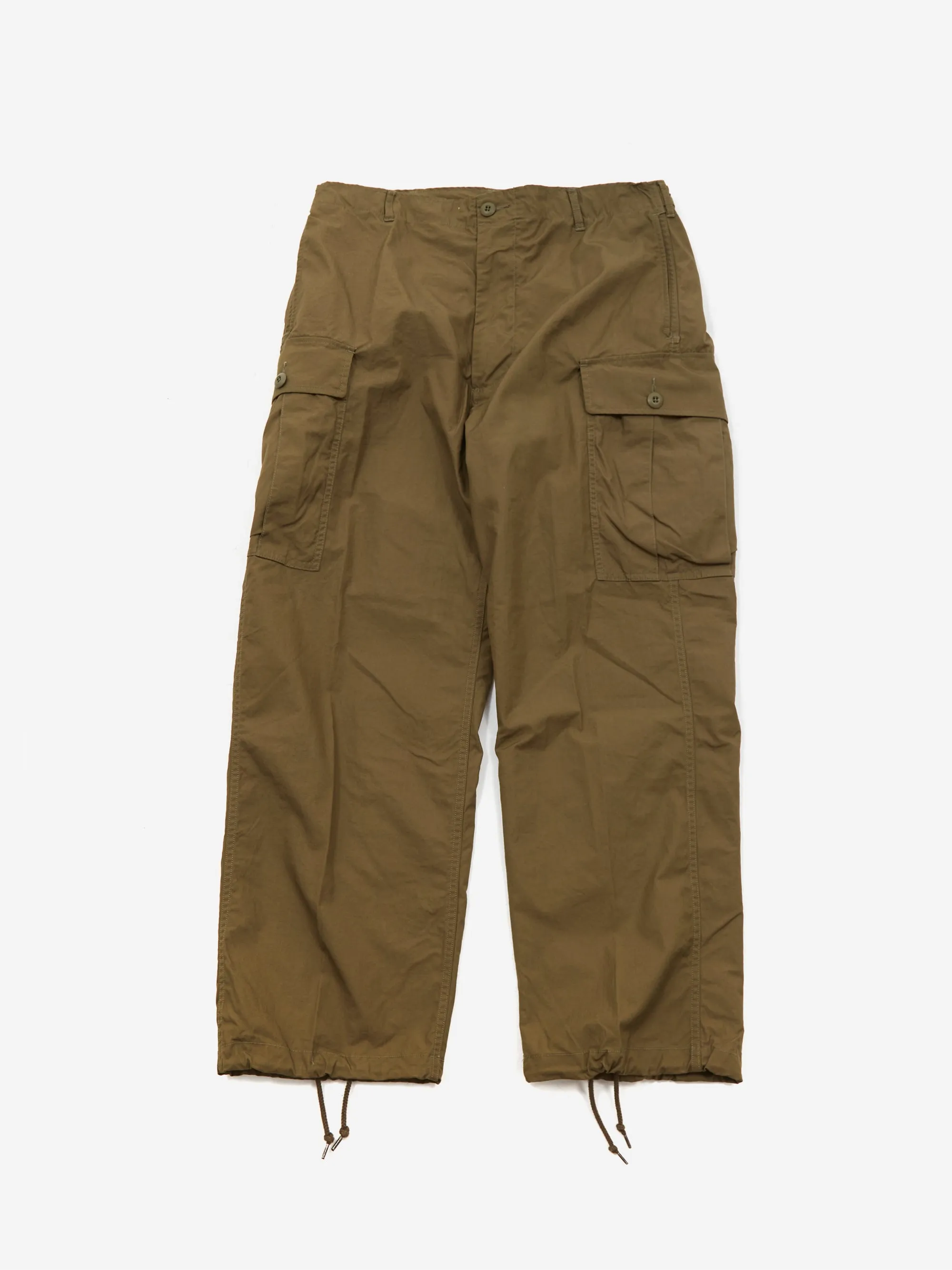 Beams Plus Mil 6 Pocket 80/3 Ripstop Trousers - Olive