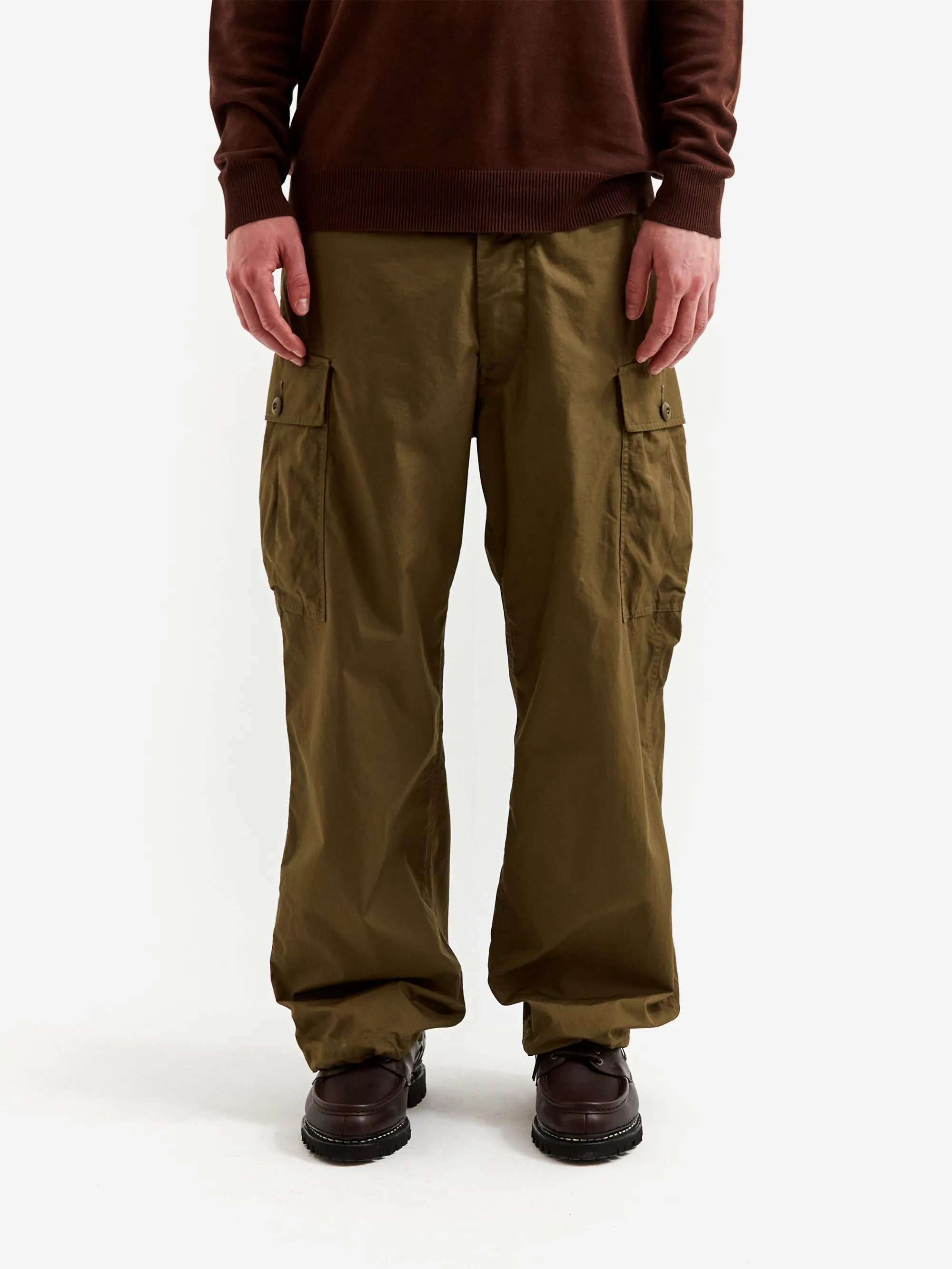 Beams Plus Mil 6 Pocket 80/3 Ripstop Trousers - Olive