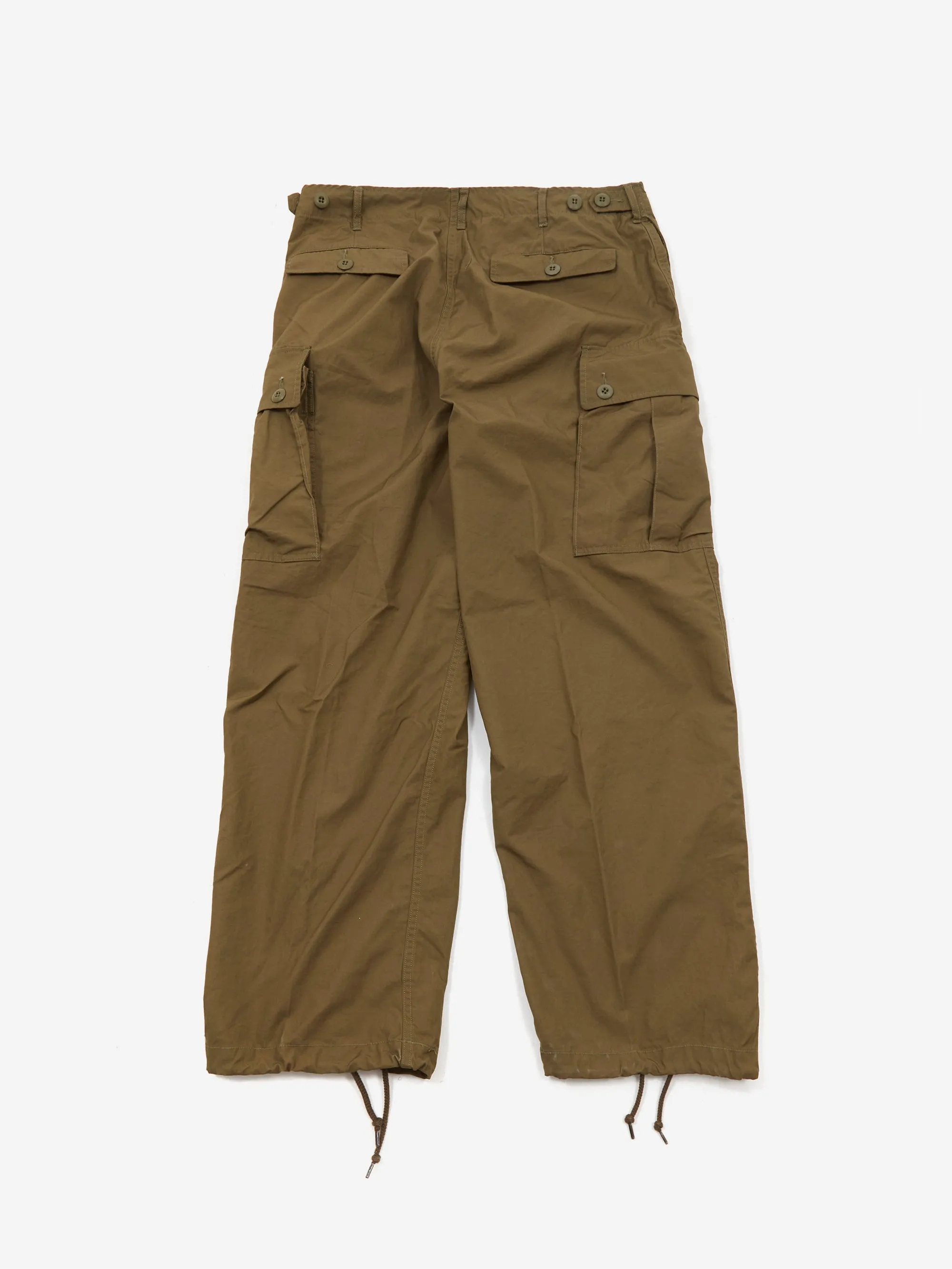 Beams Plus Mil 6 Pocket 80/3 Ripstop Trousers - Olive