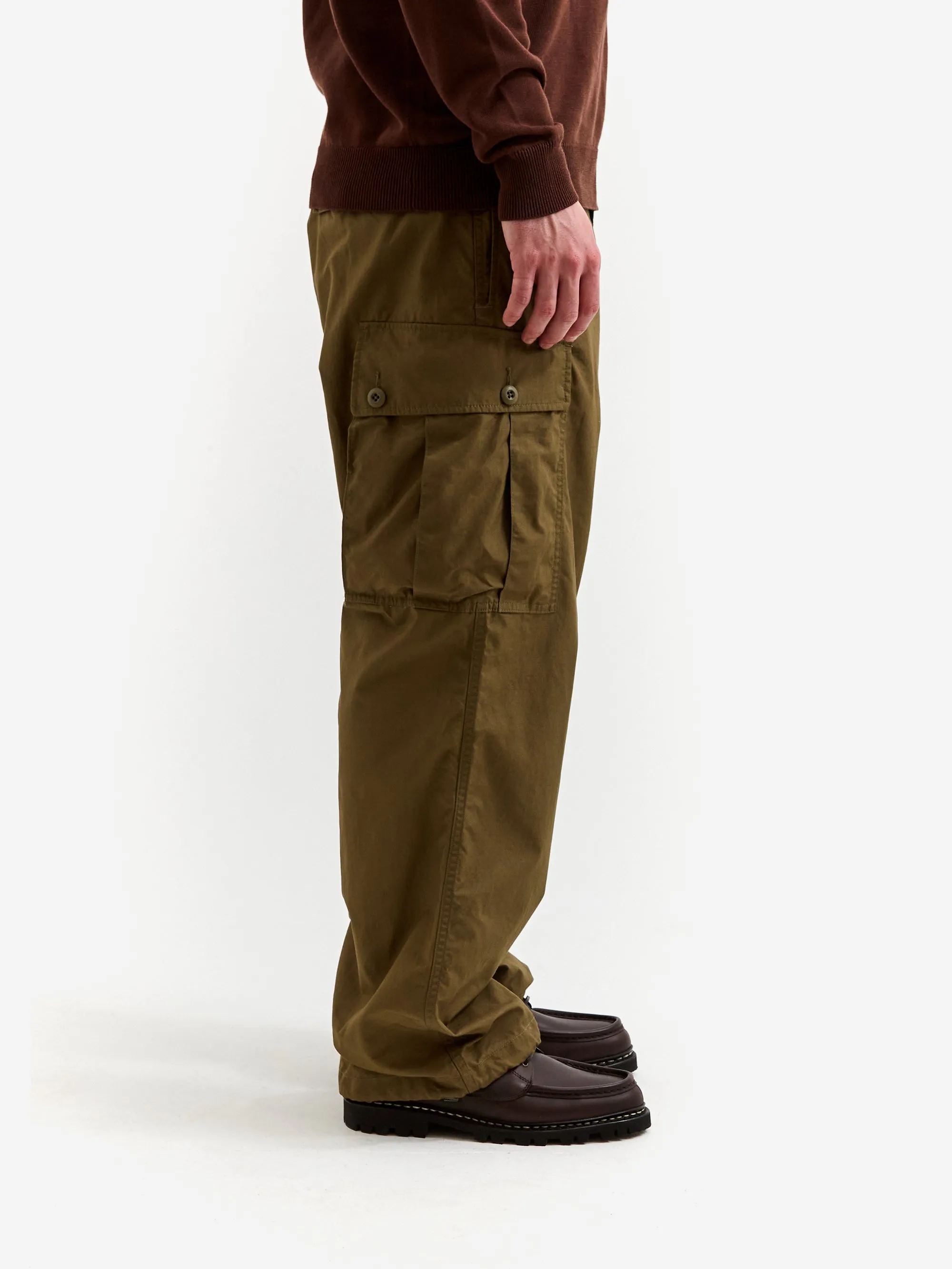 Beams Plus Mil 6 Pocket 80/3 Ripstop Trousers - Olive