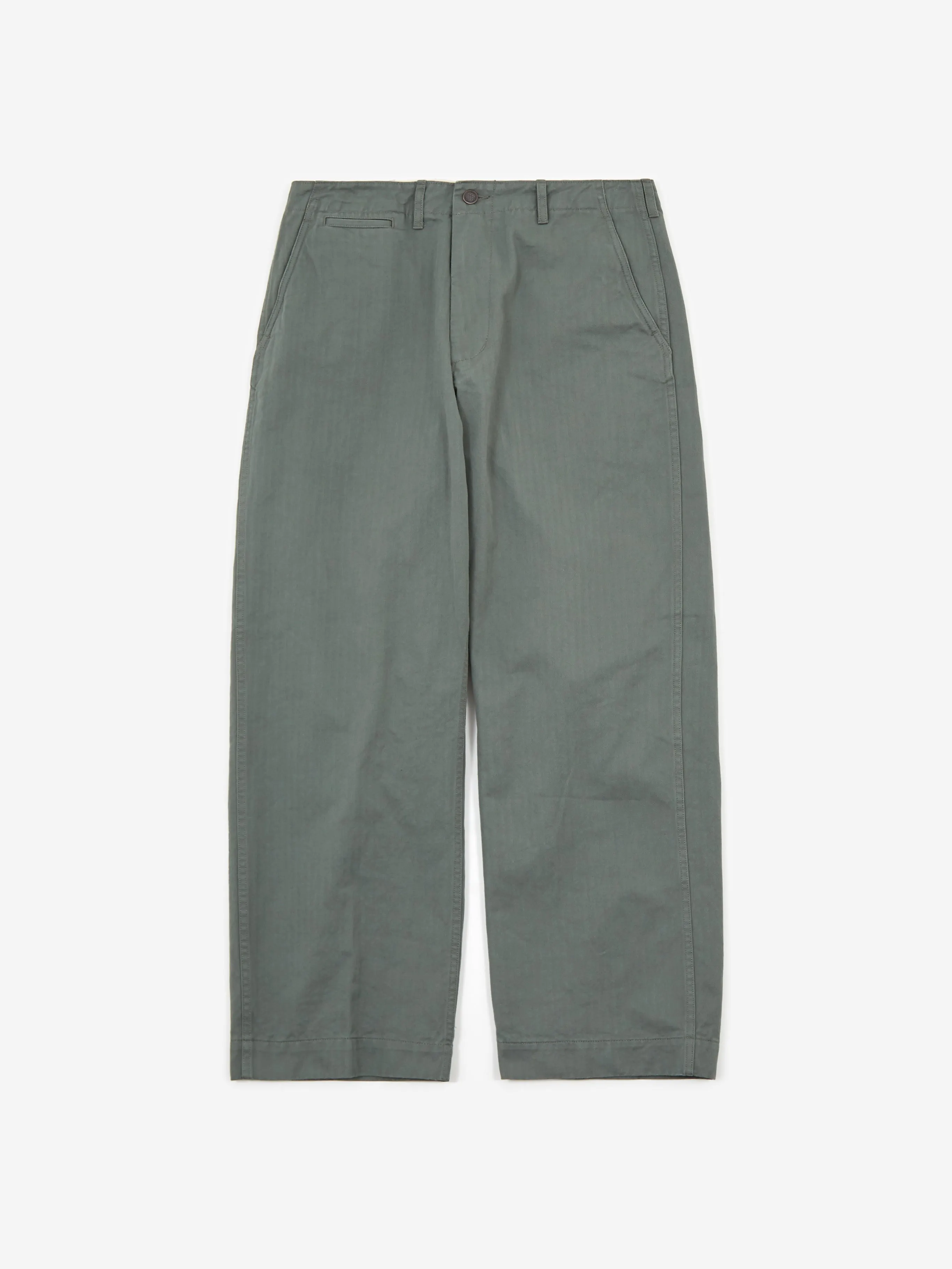 Beams Plus MIL Trousers Herringbone - Sage