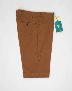 Berwich Morello Elax Seersucker Trousers / Brown