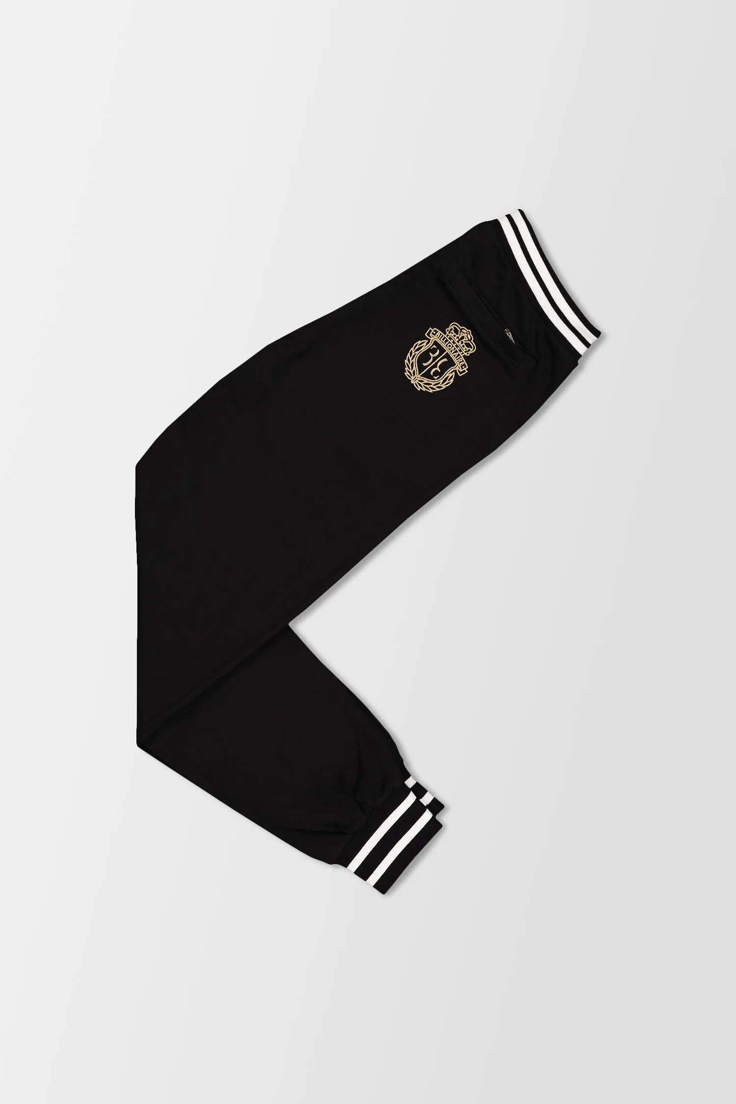 Billionaire Black/Gold Crest Jogging Trousers