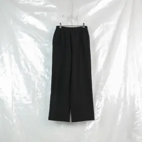 boiled wool elastic trousers