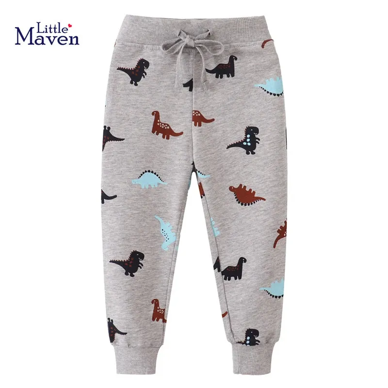 Boys Trousers Spring Dinosaur Animal Sweatpants