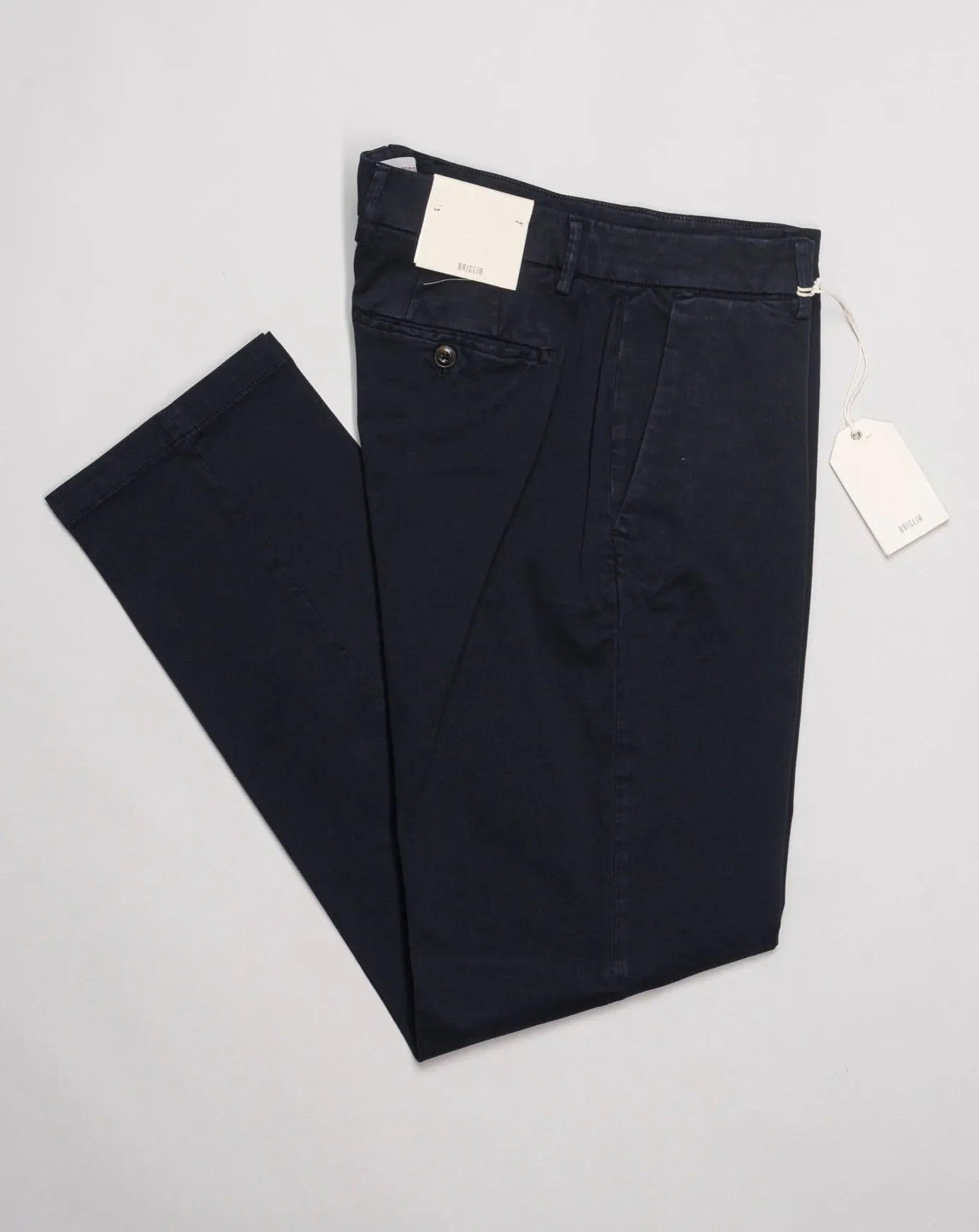 Briglia Garment Dyed Soho Trousers / Navy