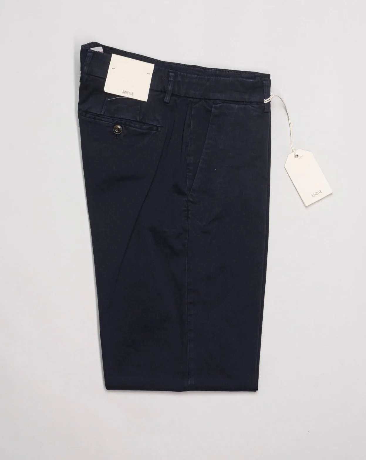 Briglia Garment Dyed Soho Trousers / Navy