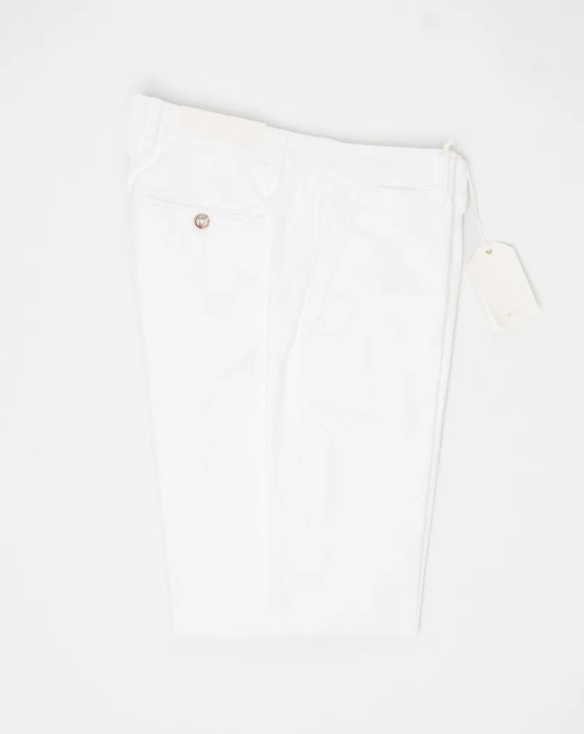 Briglia Garment Dyed Soho Trousers / White