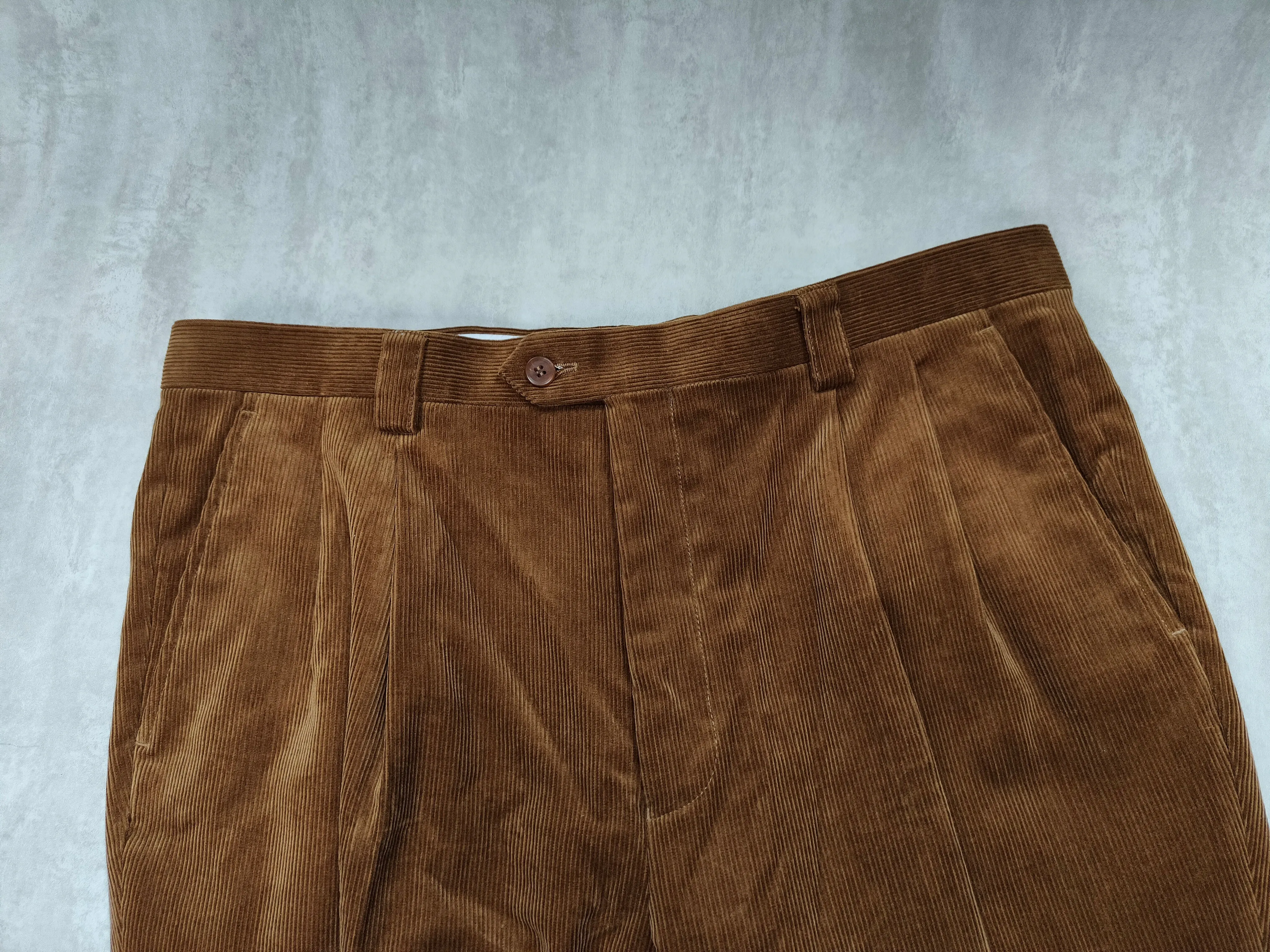 Brisbane Moss Corduroys Caramel Trousers  - ST134