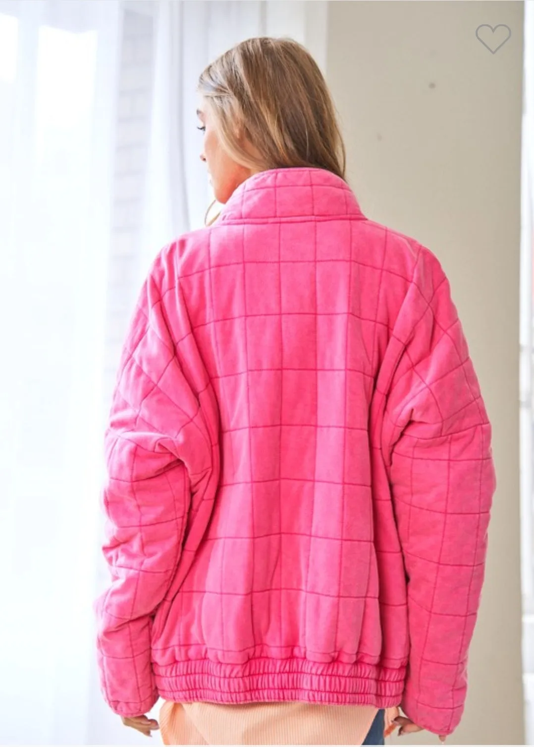 Brooke Quilted Coat - Bubblegum