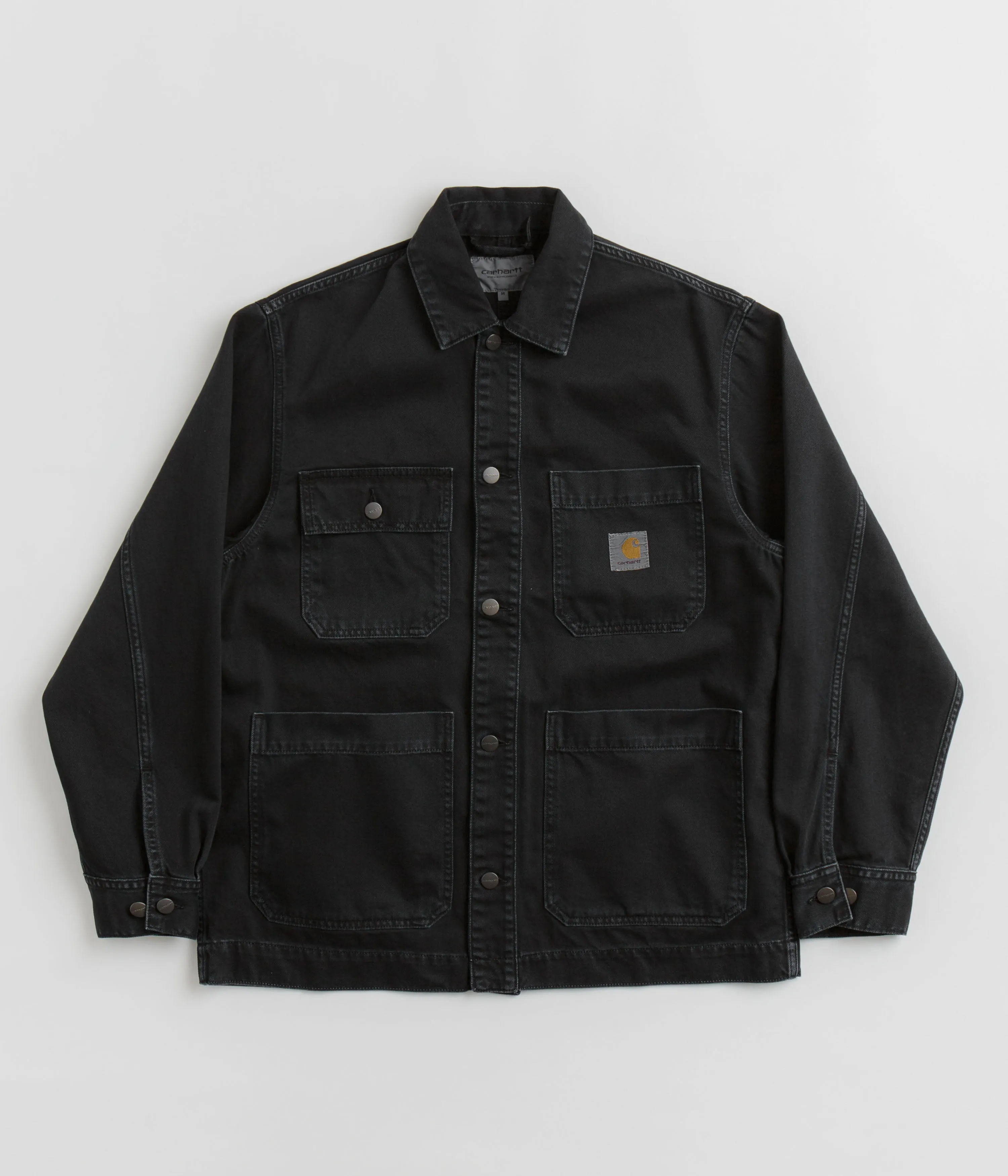 Carhartt Garrison Coat - Stone Dyed Black