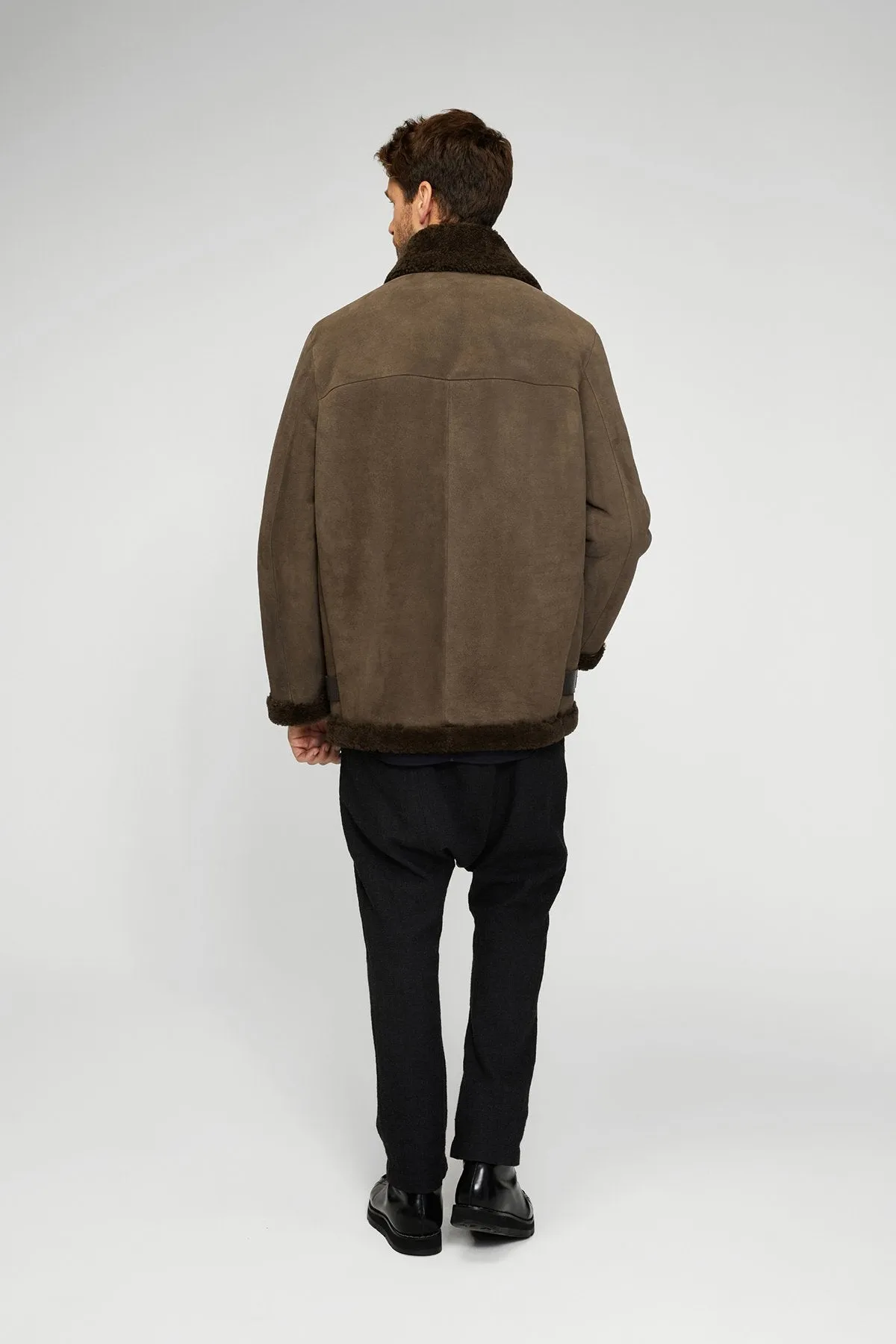 Charlie - Brown Tobacco Shearling Coat