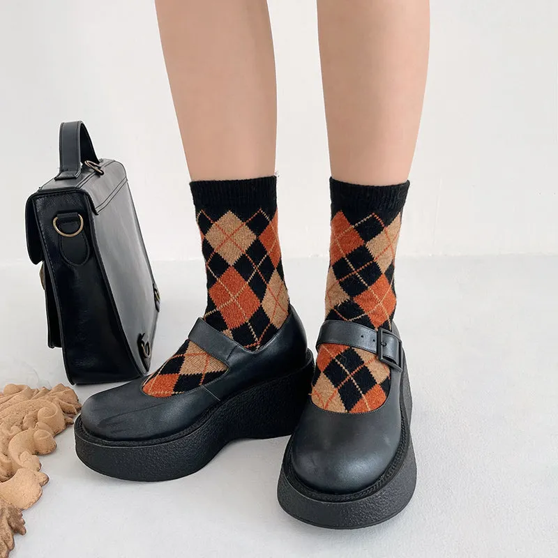 Classic Argyle ankle socks