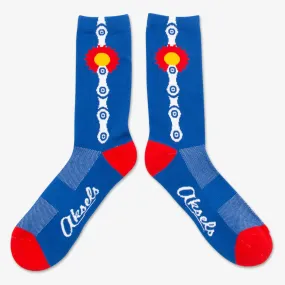 COOLMAX Colorado Flag Chain Socks