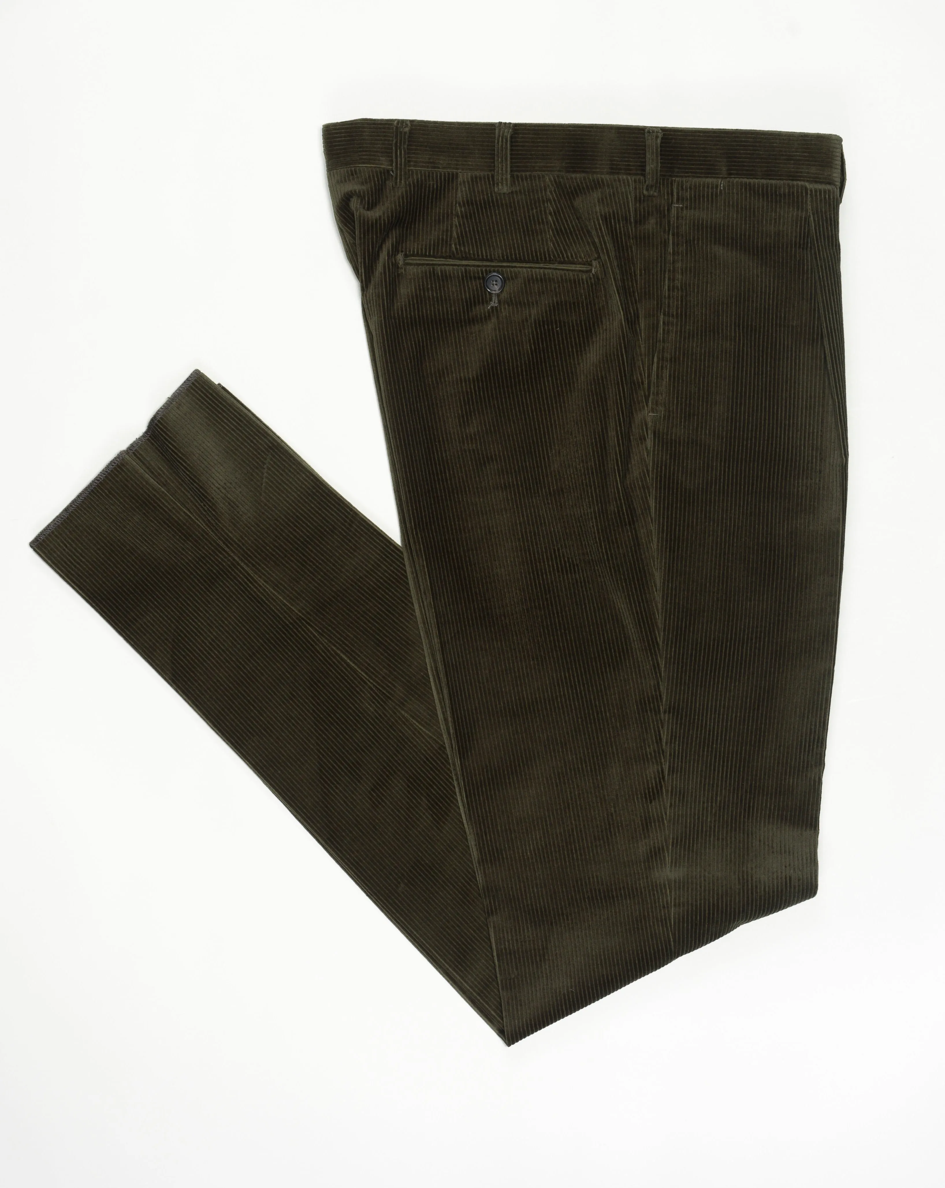 De Petrillo Corduroy Trousers / Dark Green