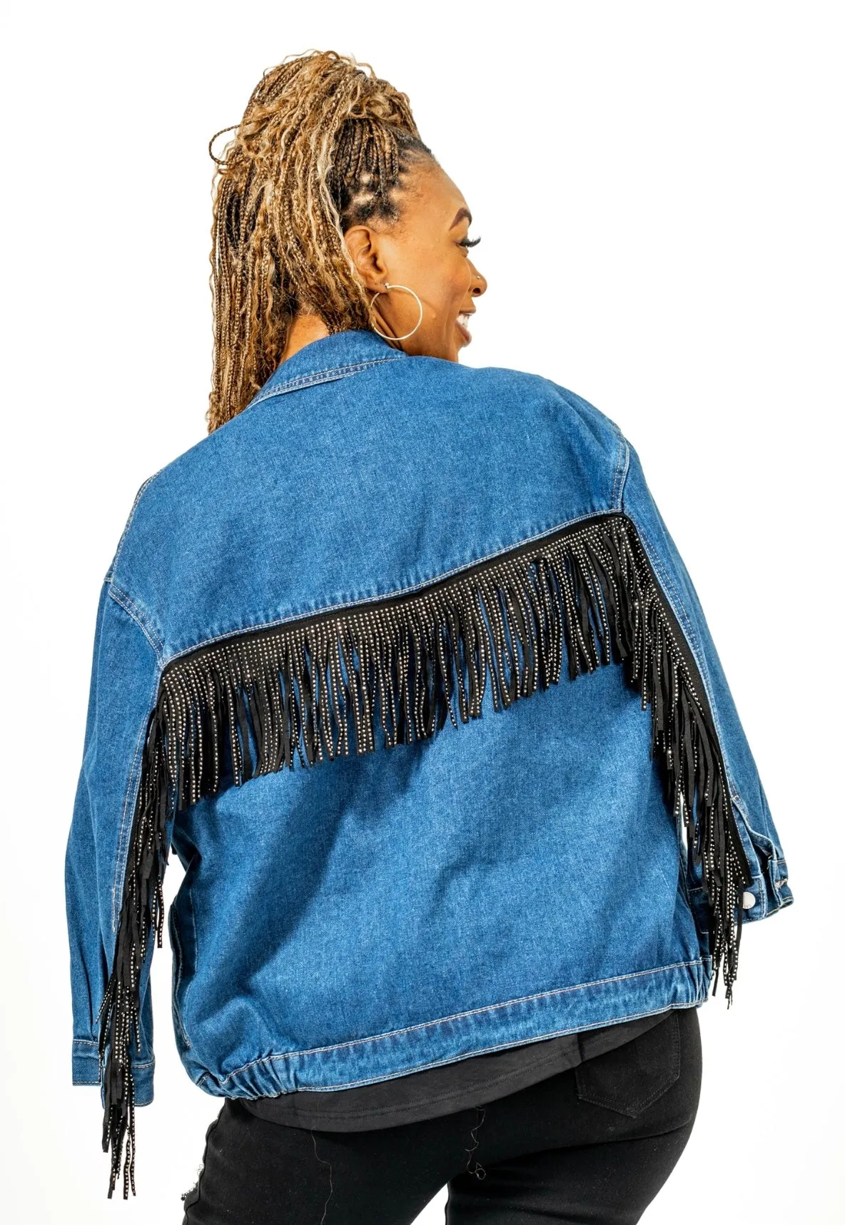 Denim Fringe Jackets