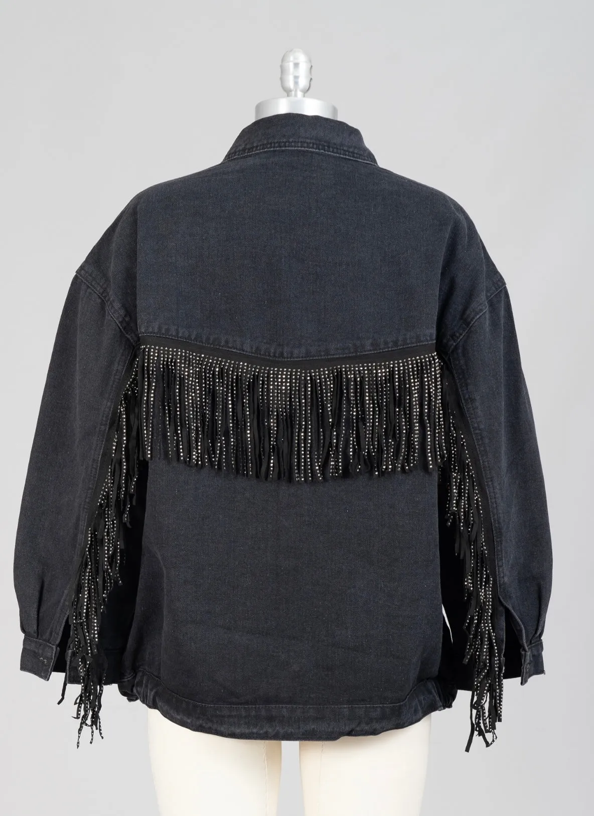 Denim Fringe Jackets