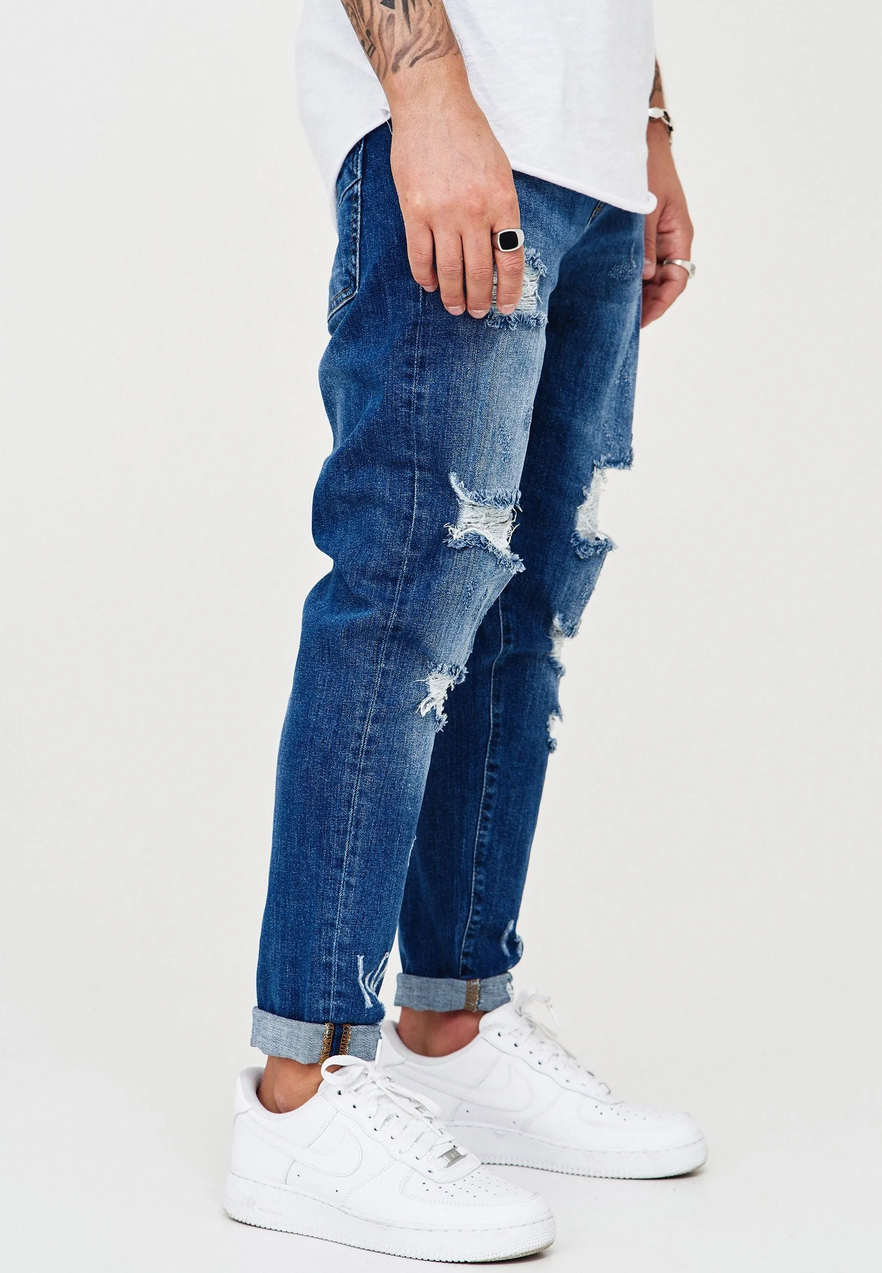 Destroyed Jeans Blau 3667