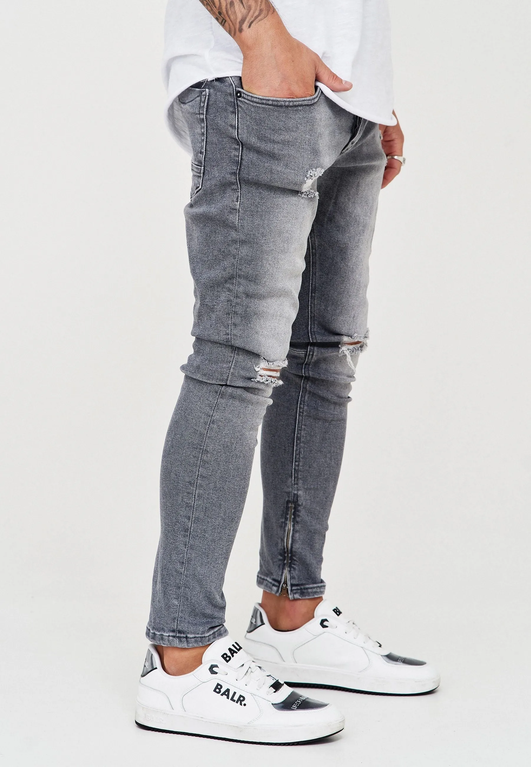 Destroyed Jeans grey 3299