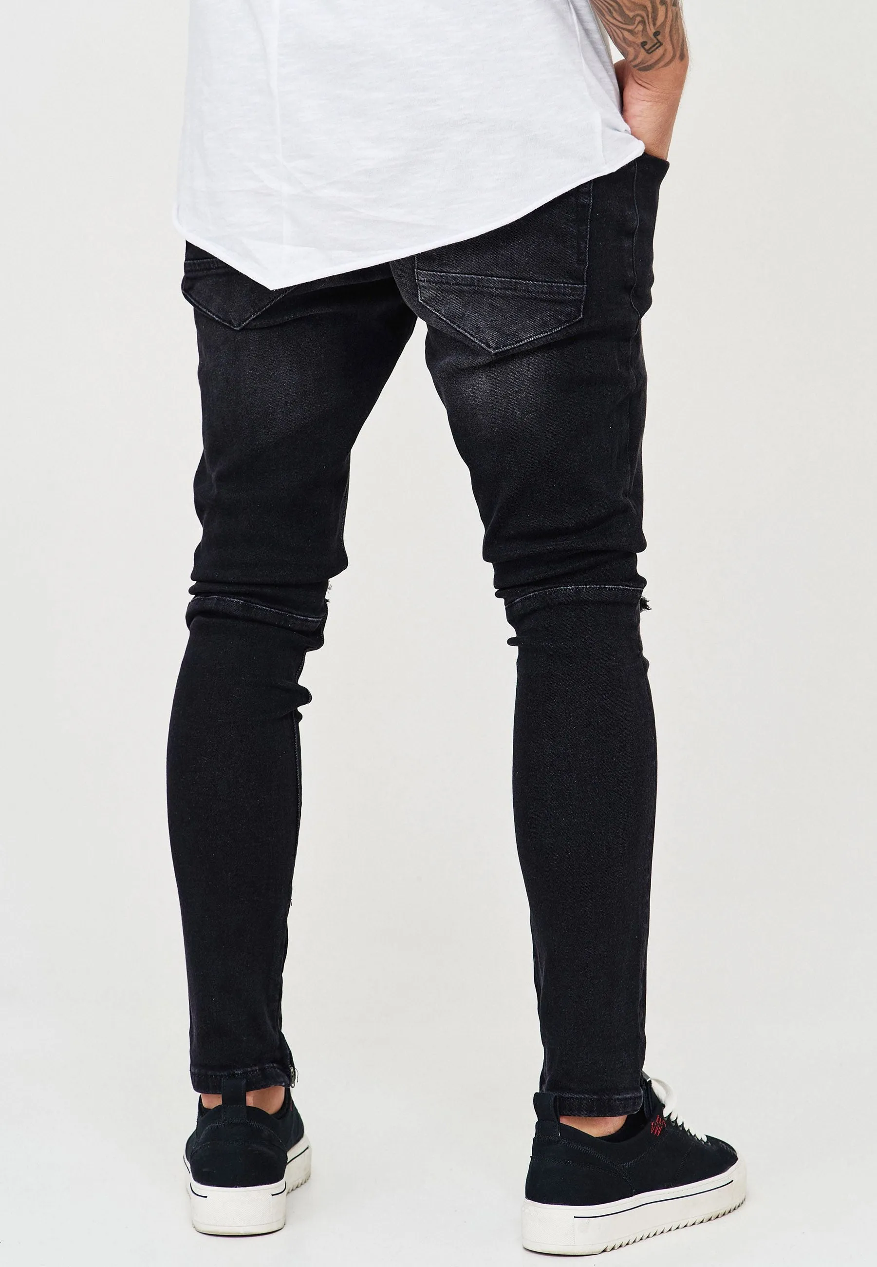 Destroyed Jeans Schwarz 3299