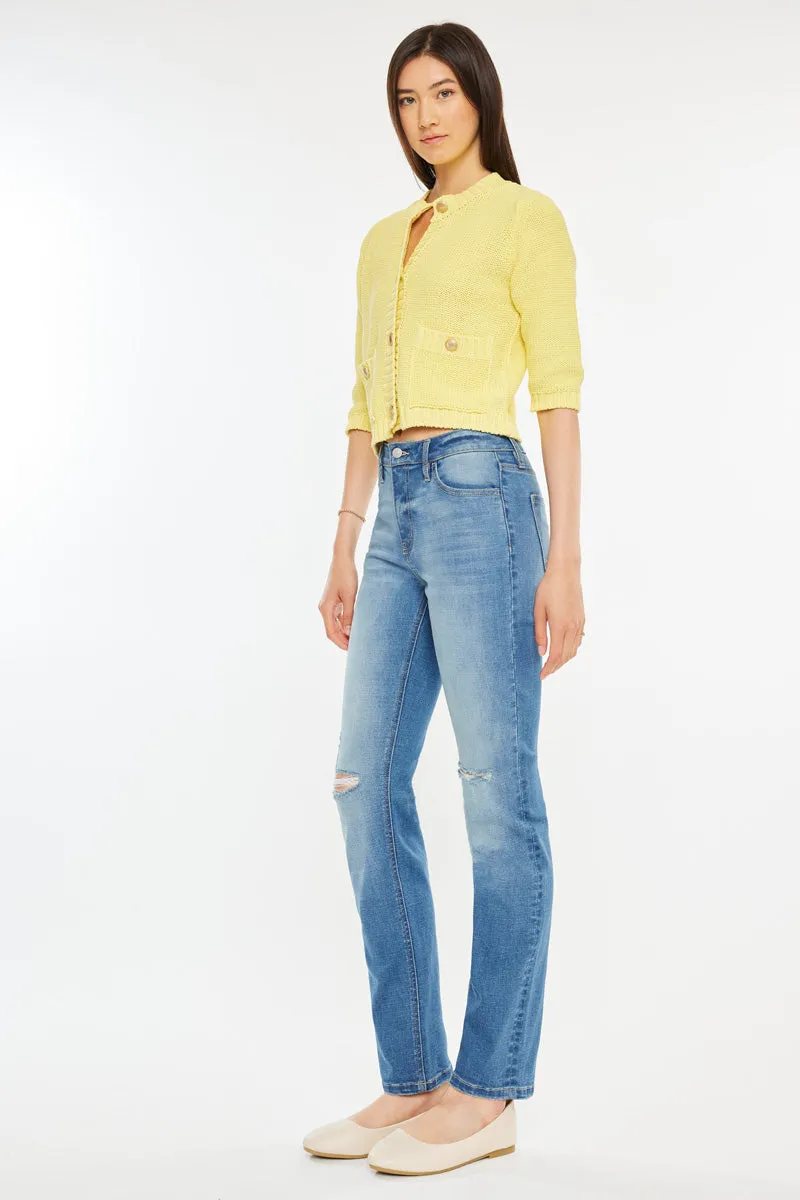 Diana High Rise Slim Straight Jeans