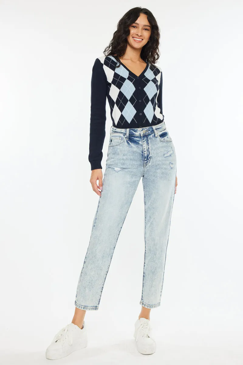 Diane High Rise Mom Jeans