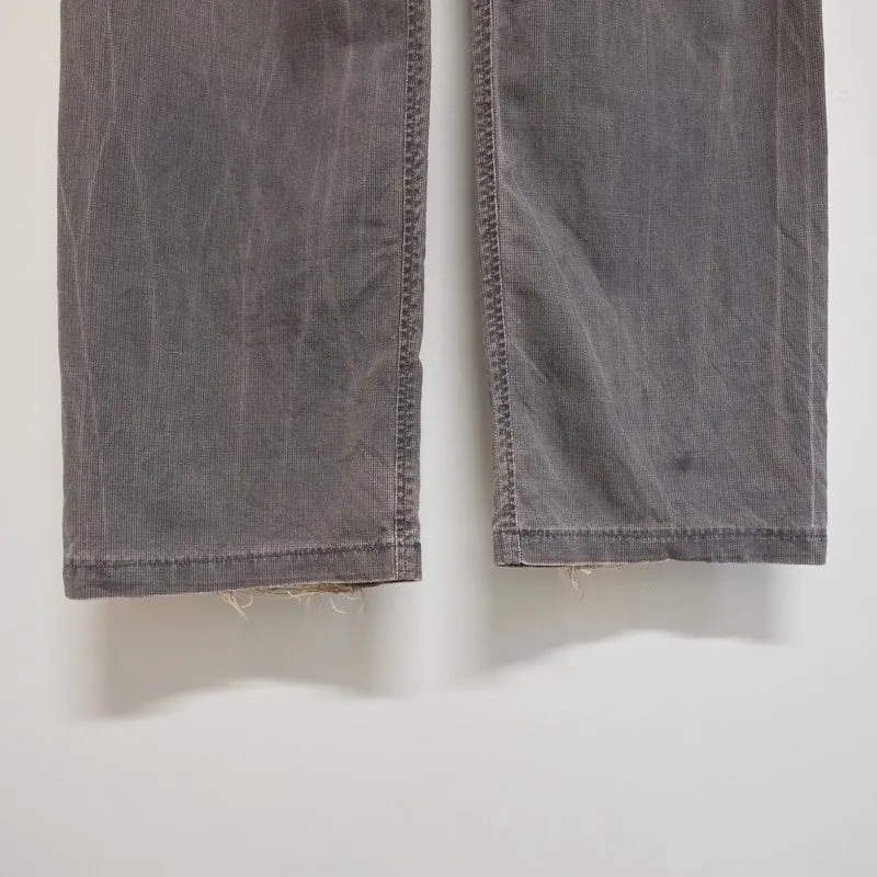 distressed overdye trousers