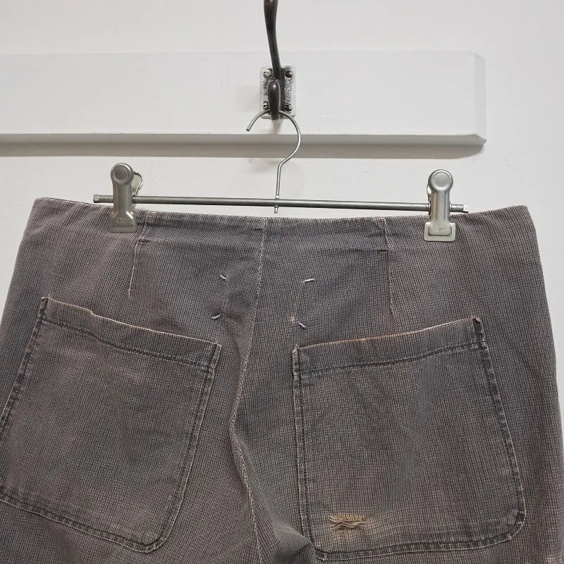 distressed overdye trousers