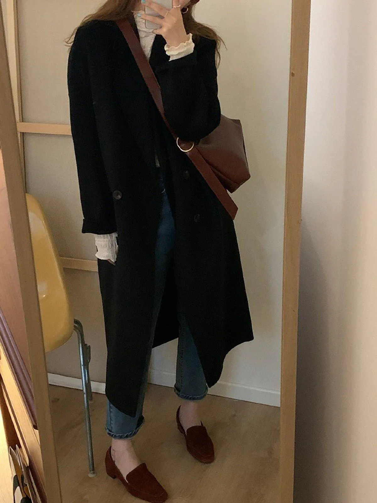 Double Face Wool Long Coat