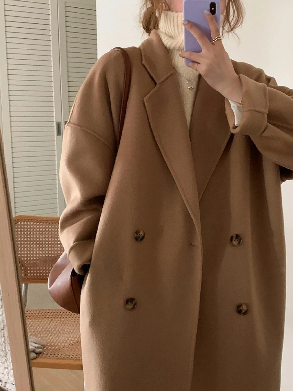 Double Face Wool Long Coat